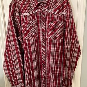 Cowboy Hardware Western Plaid Shirt NWOT Sz XL